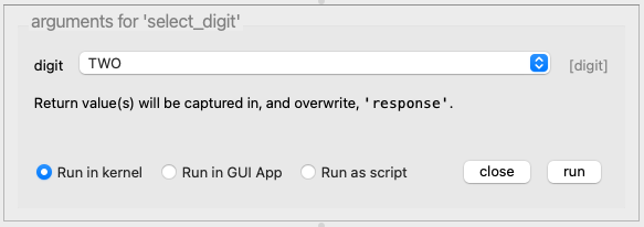 select digit